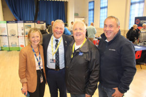 Head of Stakeholder Engagement Barbara Whiting with local councillors Ken Caldwell and John O’Brien, and Bruce McCall from Greener Kirkcaldy.