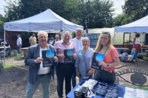 Five people at an event